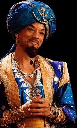 Will Smith as Aladdin's genie