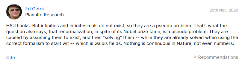 Nothing is continuous in nature, not even numbers Nothing is continuous in nature, not even numbers